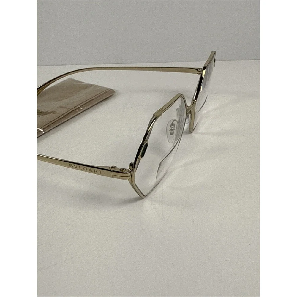 BVLGARI BV 2238 278 GOLD GREEN CRYSTALS GUNMETAL AUTHENTIC EYEGLASSES 53-16